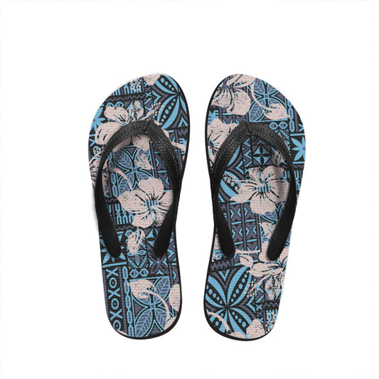 Hawaii Flip Flop Hibiscus Pattern