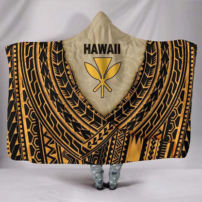 Hawaii Hooded Blanket - Polynesian Wild Style