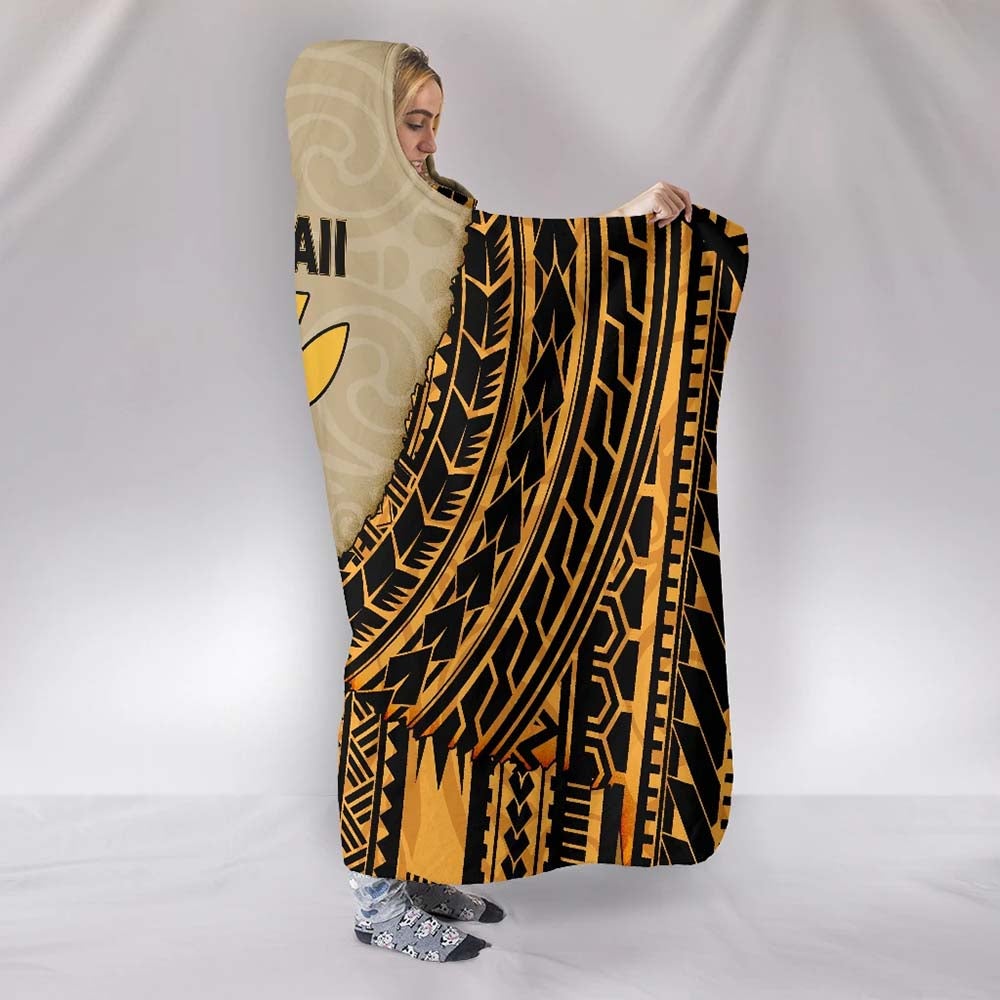 Hawaii Hooded Blanket - Polynesian Wild Style