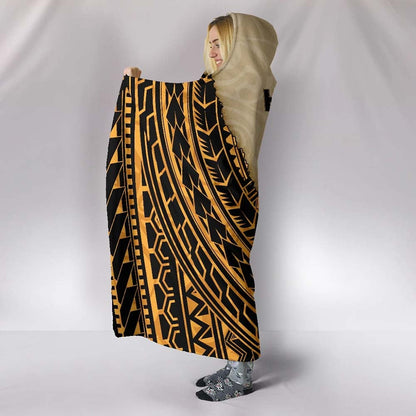 Hawaii Hooded Blanket - Polynesian Wild Style