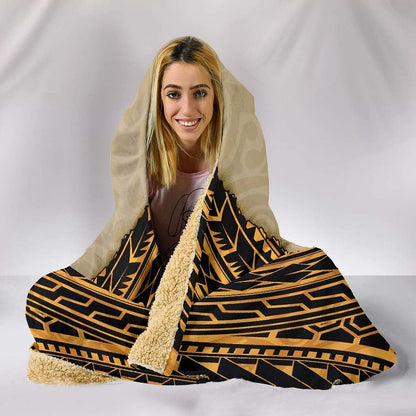 Hawaii Hooded Blanket - Polynesian Wild Style