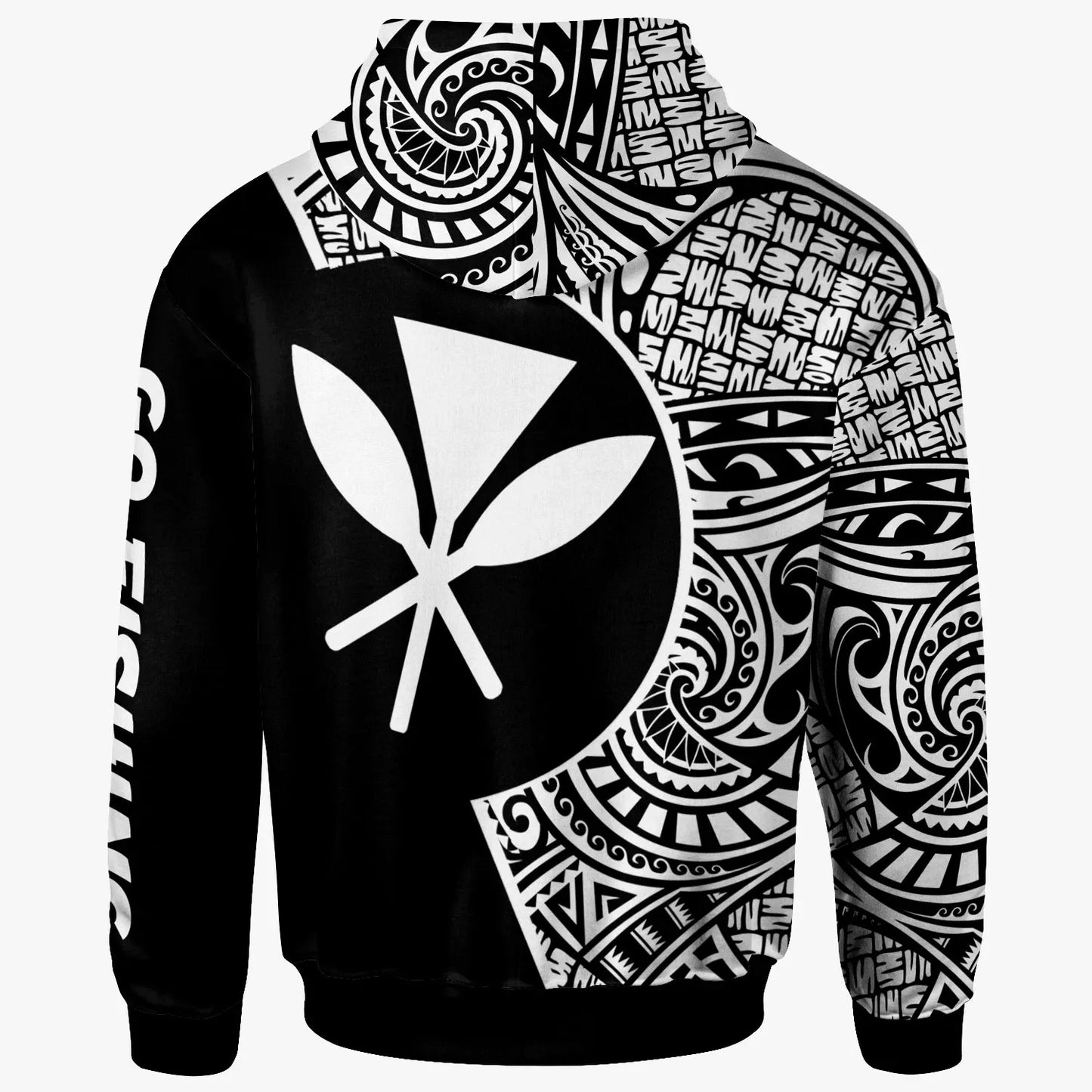 Hawaii Hoodie - Hook Tattoo Black Color