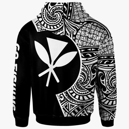 Hawaii Hoodie - Hook Tattoo Black Color