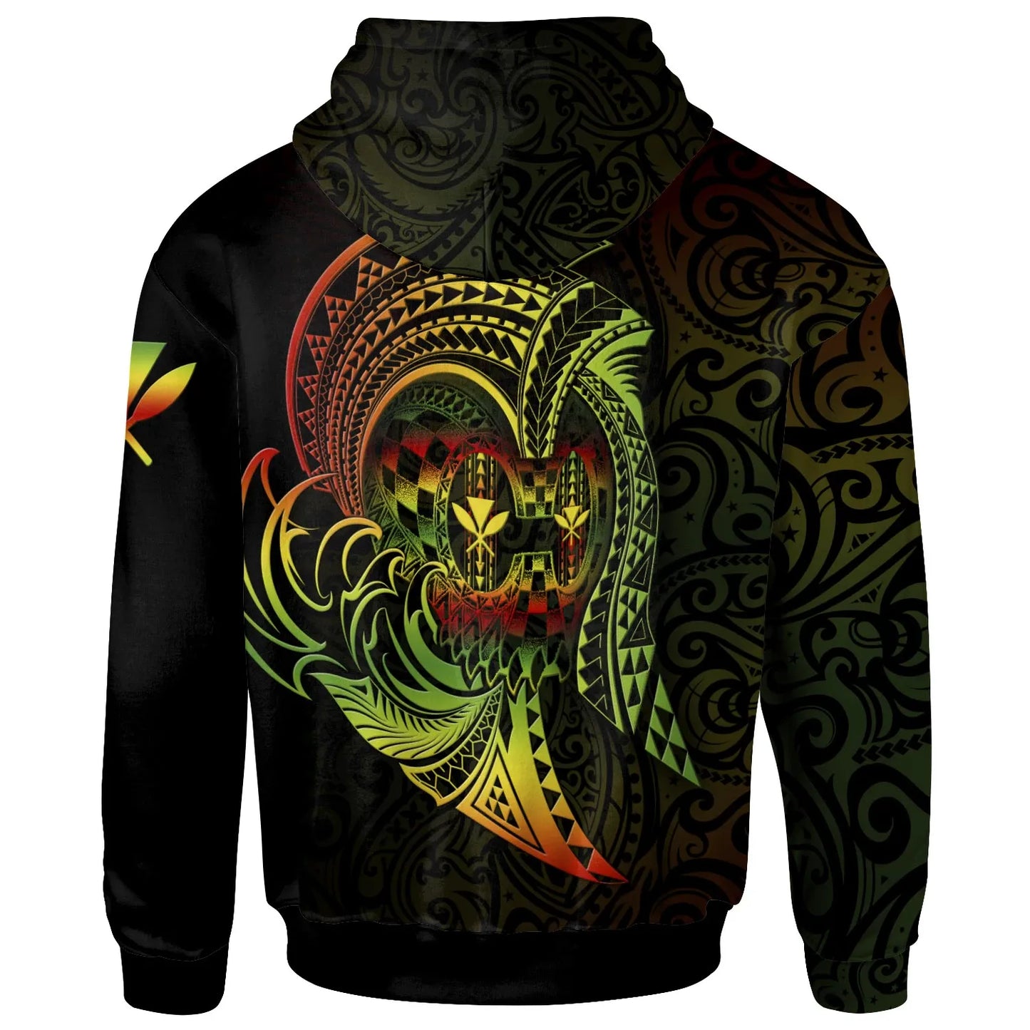 Hawaii Hoodie - Reggae Kanaka Warrior