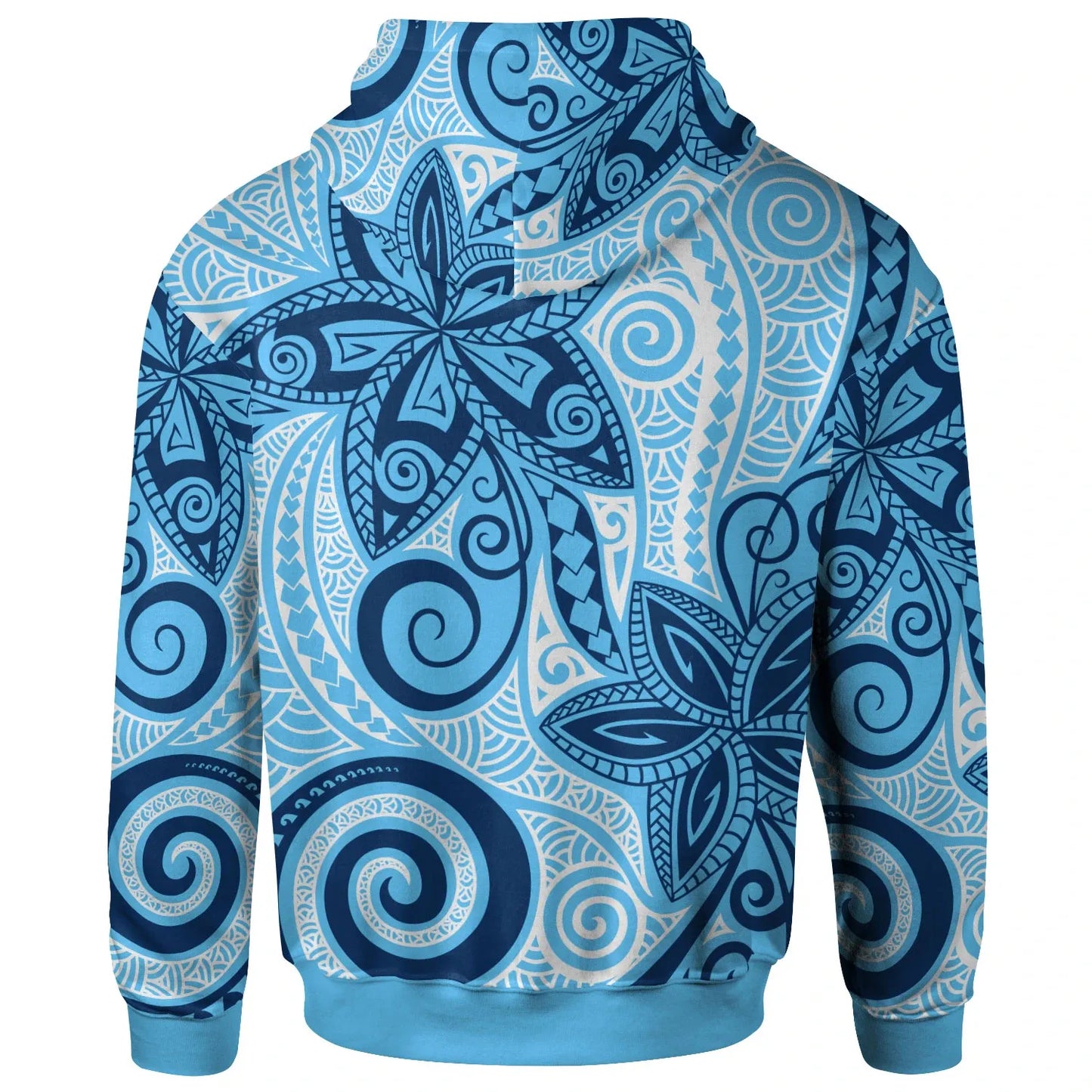 Hawaii Hoodie - Tribal Plumeria Pattern