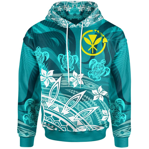Hawaii Hoodie - Turtle Around Flower