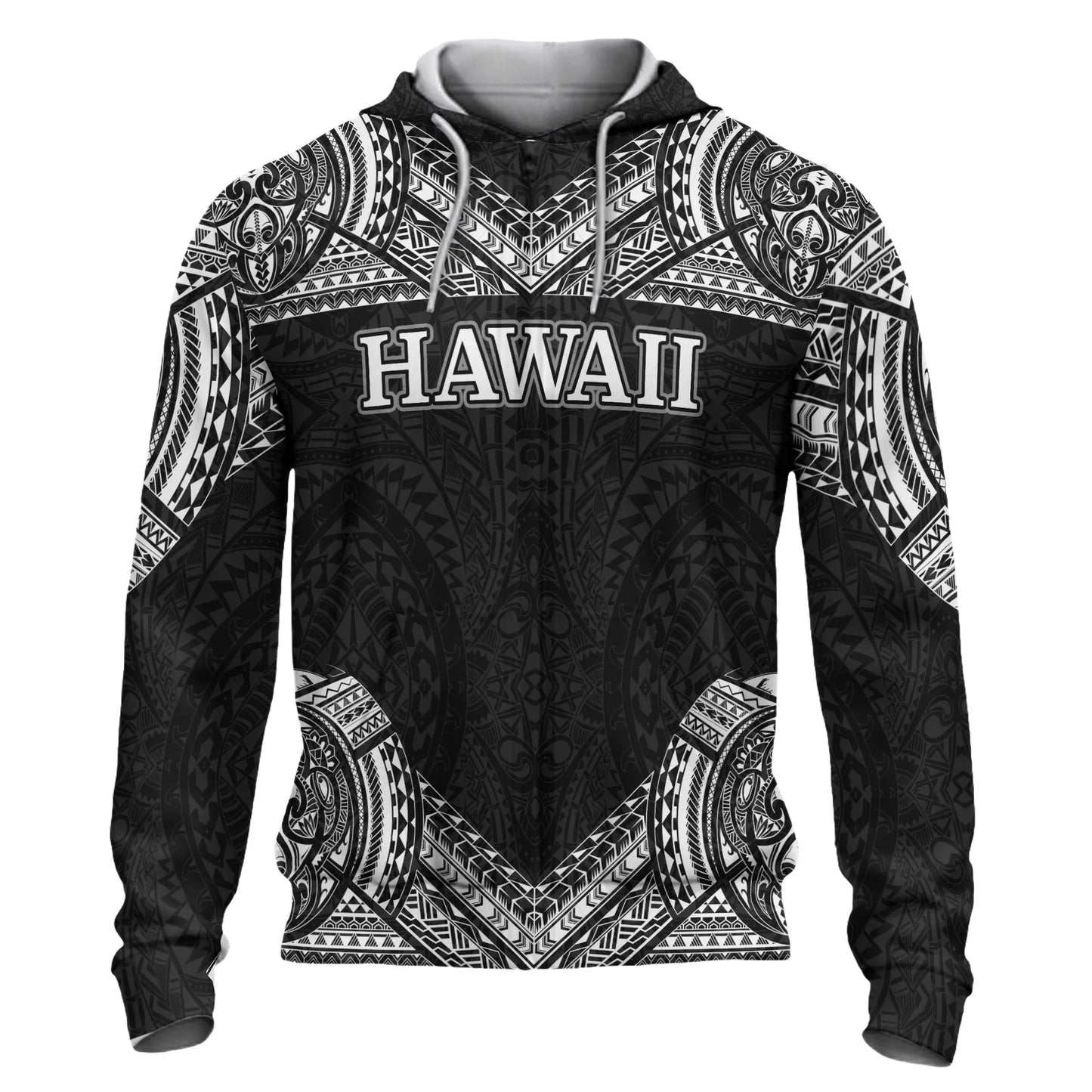 Hawaii Hoodie - Turtle Polynesian Pattern
