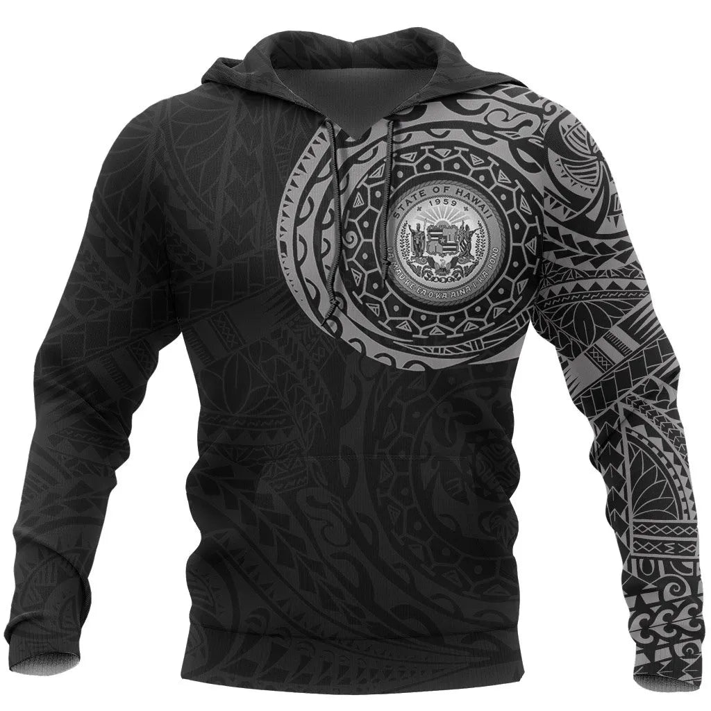 Hawaii Hoodie - Hawaii Seal Polynesian Tattoo Style Special