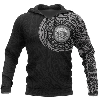 Hawaii Hoodie - Hawaii Seal Polynesian Tattoo Style Special