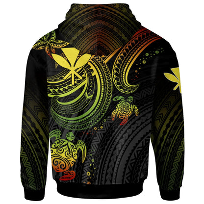 Hawaii Kanaka Hoodie - Reggae Turtle