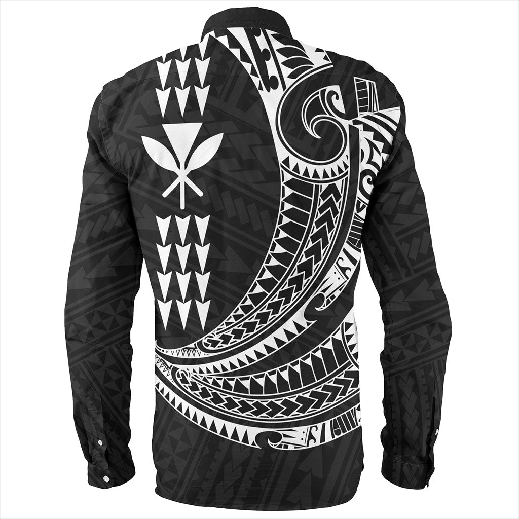 Hawaii Long Sleeve Shirt Kanaka Kakau Polynesian Tattoo