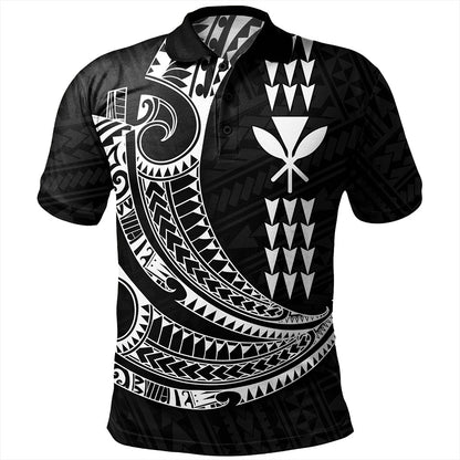 Hawaii Polo Shirt Kanaka Kakau Polynesian Tattoo