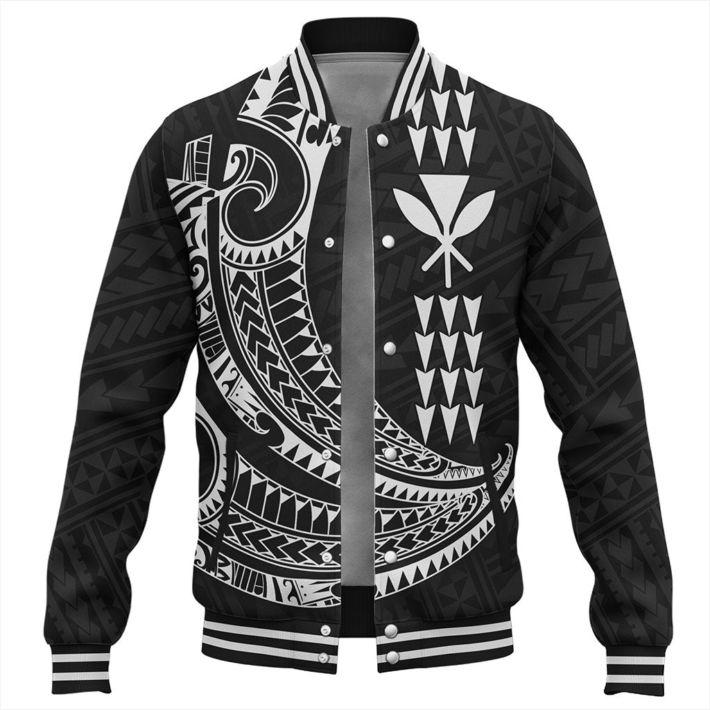 Hawaii Baseball Jacket Kanaka Kakau Polynesian Tattoo