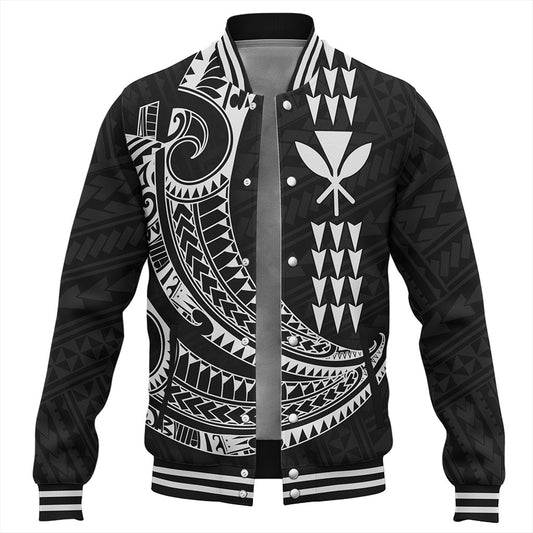 Hawaii Baseball Jacket Kanaka Kakau Polynesian Tattoo