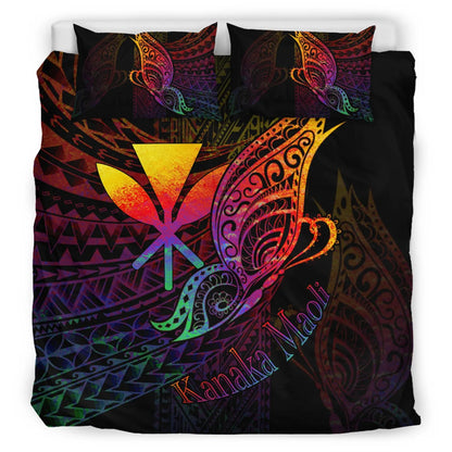 Hawaii Kanaka Maoli Bedding Set - Butterfly Polynesian Style