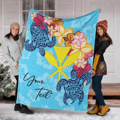 Hawaii Kanaka Maoli Custom Personalised Premium Blanket - Tropical Style