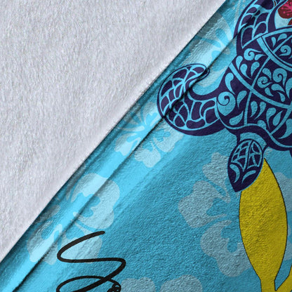 Hawaii Kanaka Maoli Custom Personalised Premium Blanket - Tropical Style