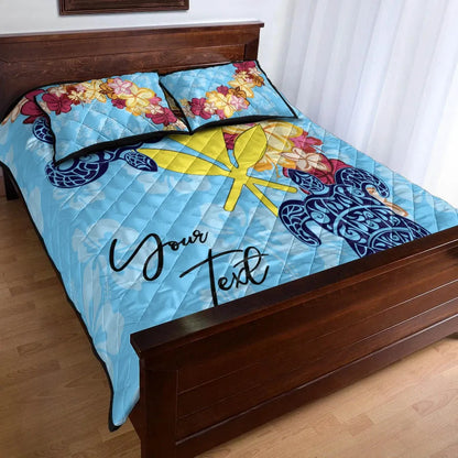 Hawaii Kanaka Maoli Custom Personalised Quilt Bed Set - Tropical Style