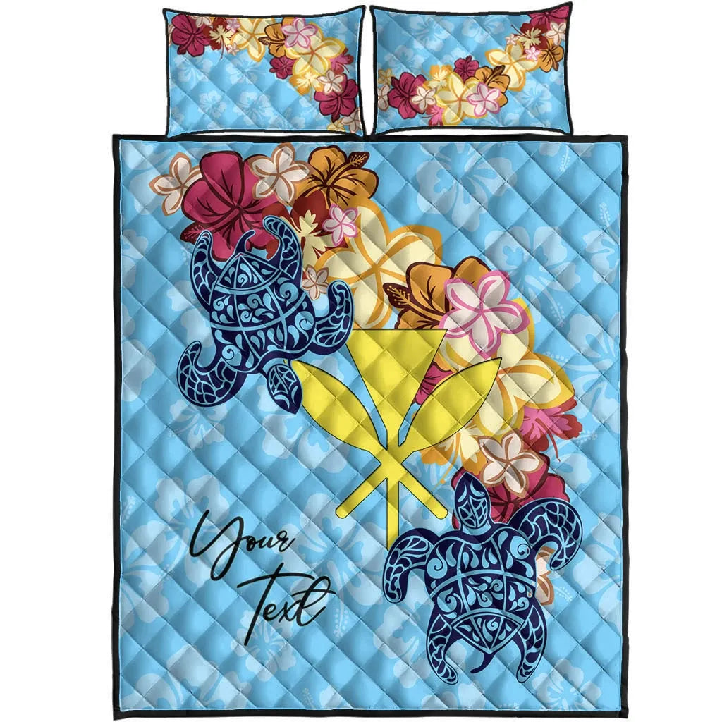 Hawaii Kanaka Maoli Custom Personalised Quilt Bed Set - Tropical Style