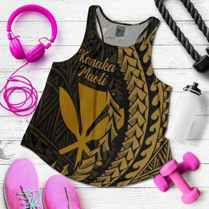 Hawaii Kanaka Maoli Women Racerback Tank - Wings Style