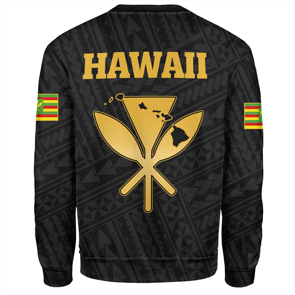 Hawaii Sweatshirt Kanaka Maoli Floral Puakenikeni Lei