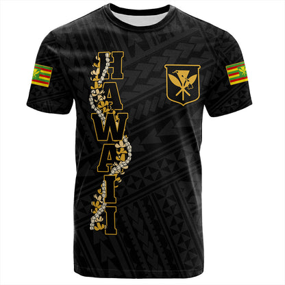 Hawaii T-Shirt Kanaka Maoli Floral Puakenikeni Lei