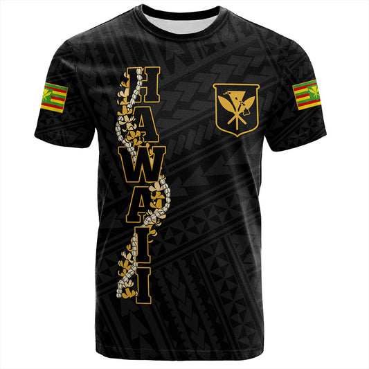 Hawaii T-Shirt Kanaka Maoli Floral Puakenikeni Lei