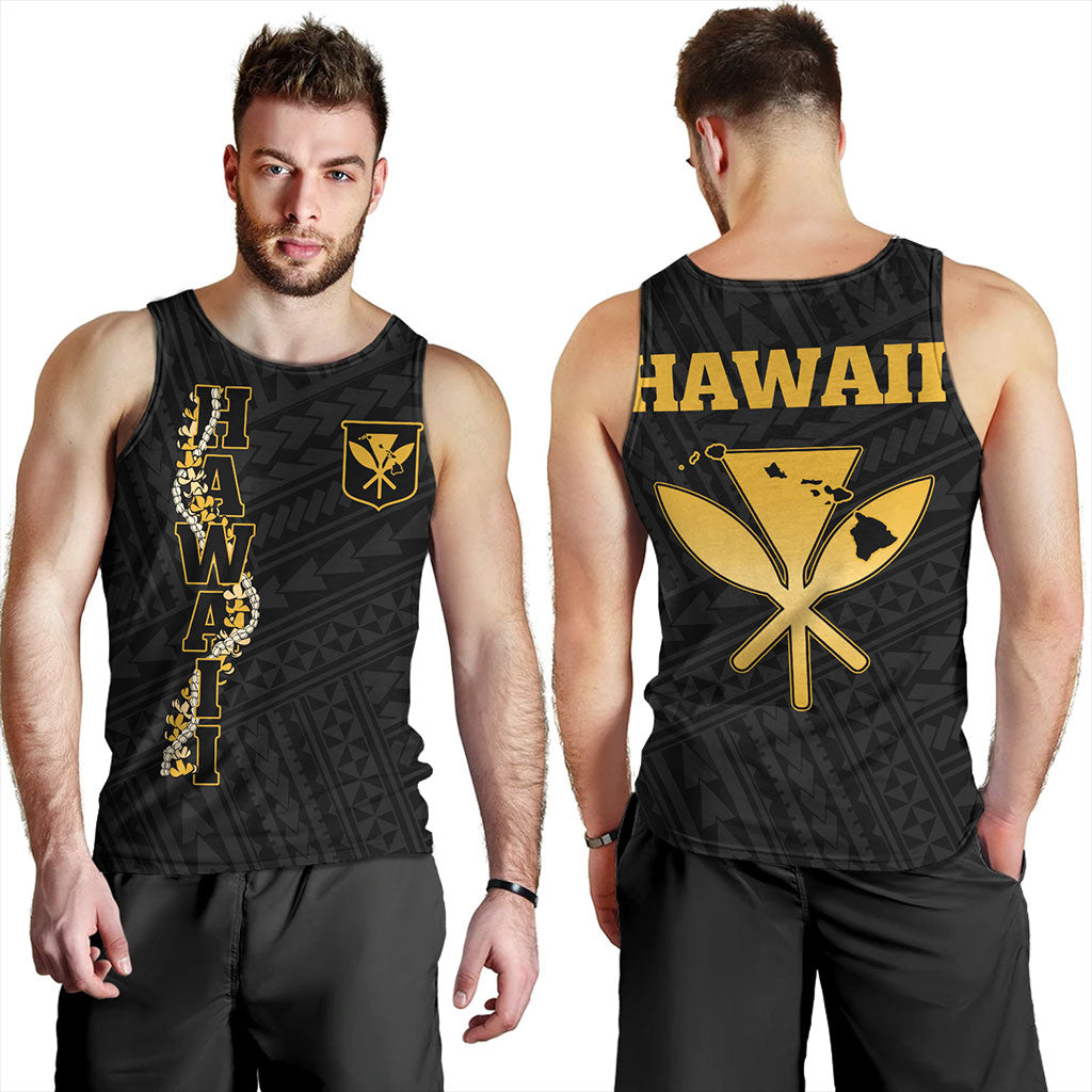 Hawaii Tank Top Kanaka Maoli Floral Puakenikeni Lei