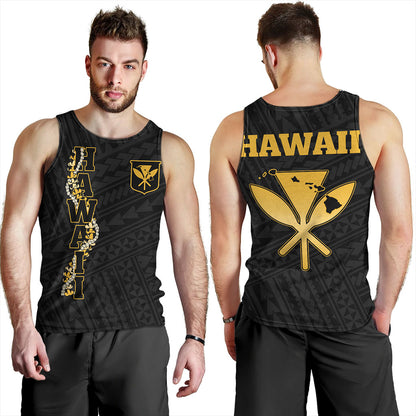 Hawaii Tank Top Kanaka Maoli Floral Puakenikeni Lei