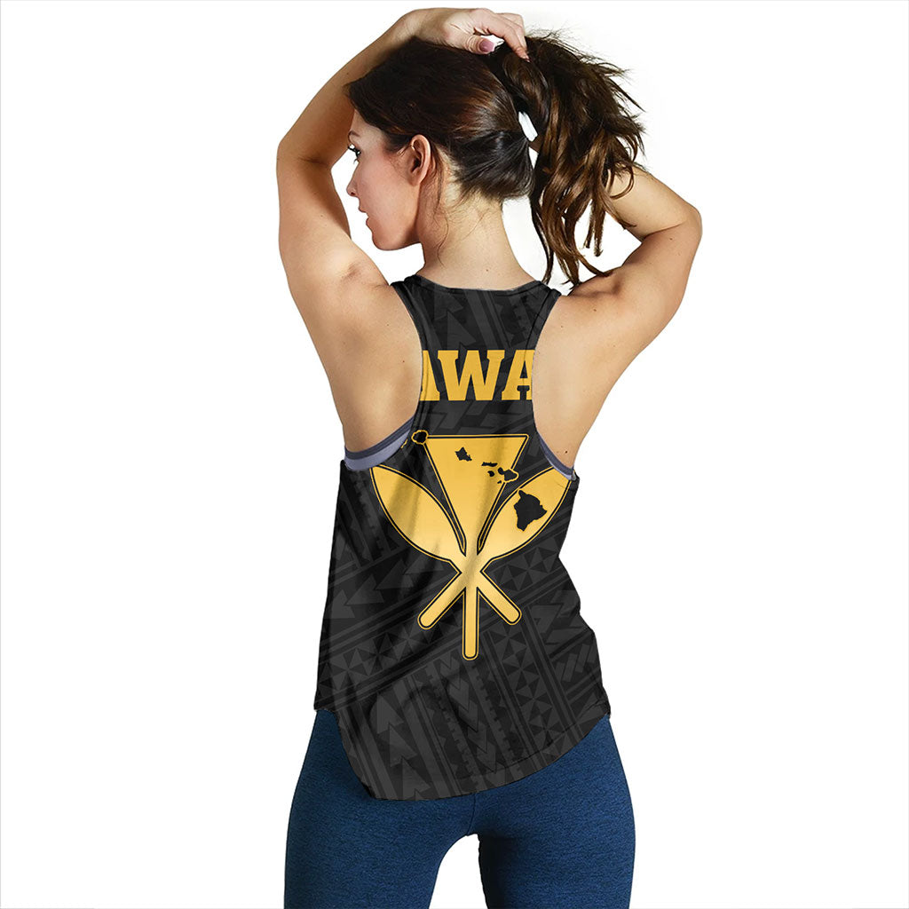 Hawaii Women Tank Kanaka Maoli Floral Puakenikeni Lei