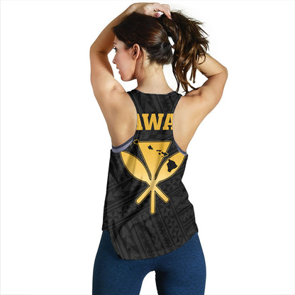 Hawaii Women Tank Kanaka Maoli Floral Puakenikeni Lei