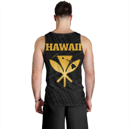 Hawaii Tank Top Kanaka Maoli Floral Puakenikeni Lei