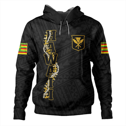 Hawaii Hoodie Kanaka Maoli Floral Puakenikeni Lei