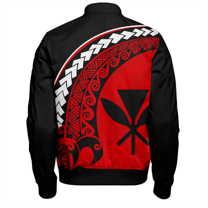 Hawaii Bomber Jacket Turtle Polynesian Tribal Kanaka Maoli