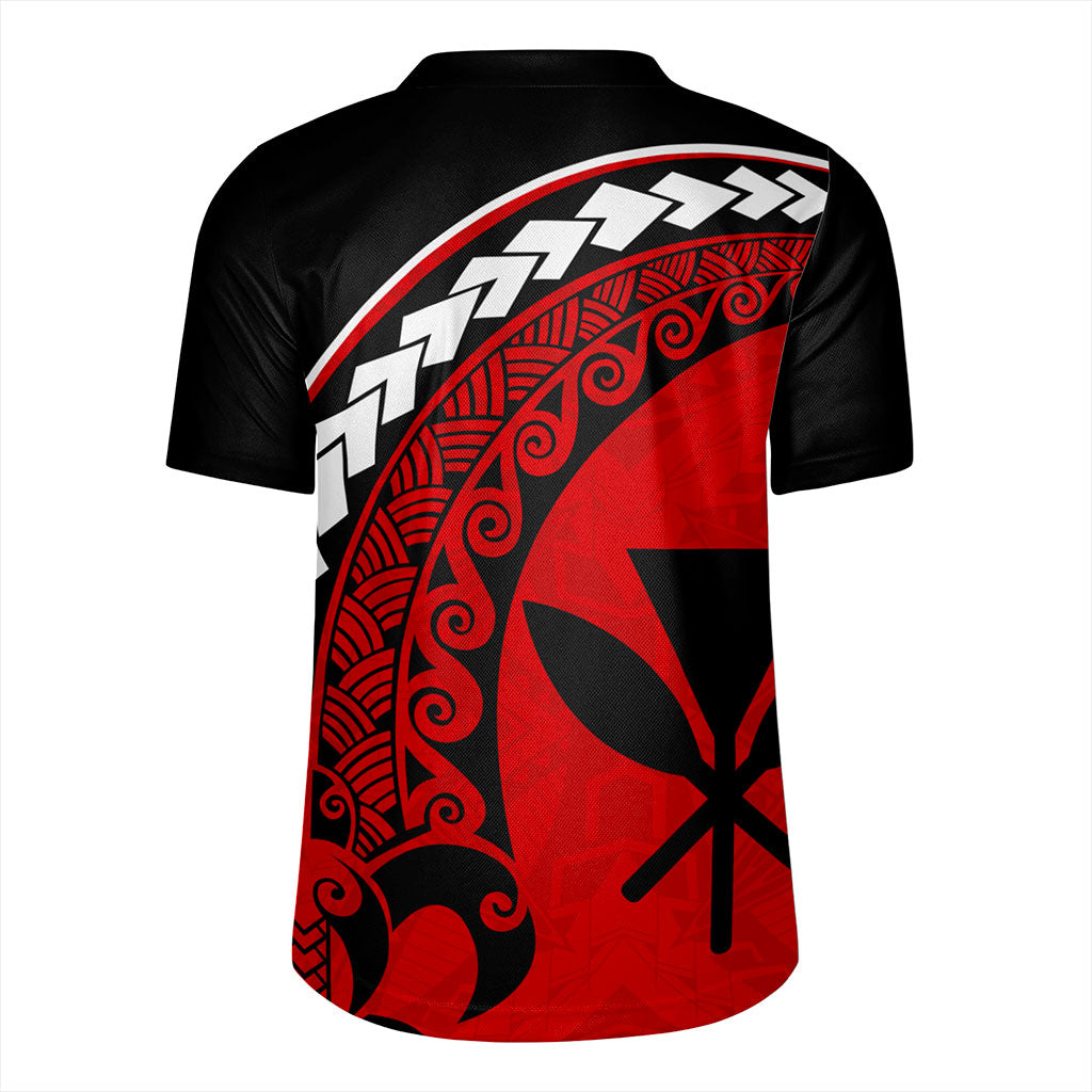 Hawaii Rugby Jersey Turtle Polynesian Tribal Kanaka Maoli