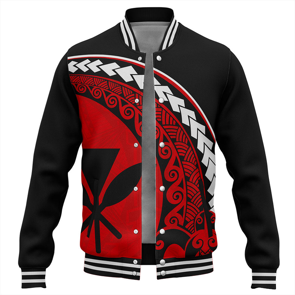 Hawaii Baseball Jacket Turtle Polynesian Tribal Kanaka Maoli