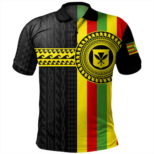 Hawaii Polo Shirt Kanaka Maoli Flag Polynesian