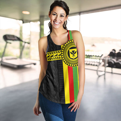 Hawaii Women Tank Kanaka Maoli Flag Polynesian