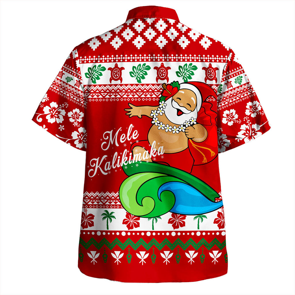 Hawaii Hawaiian Shirt Santa Claus Ho Ho Ho Christmas