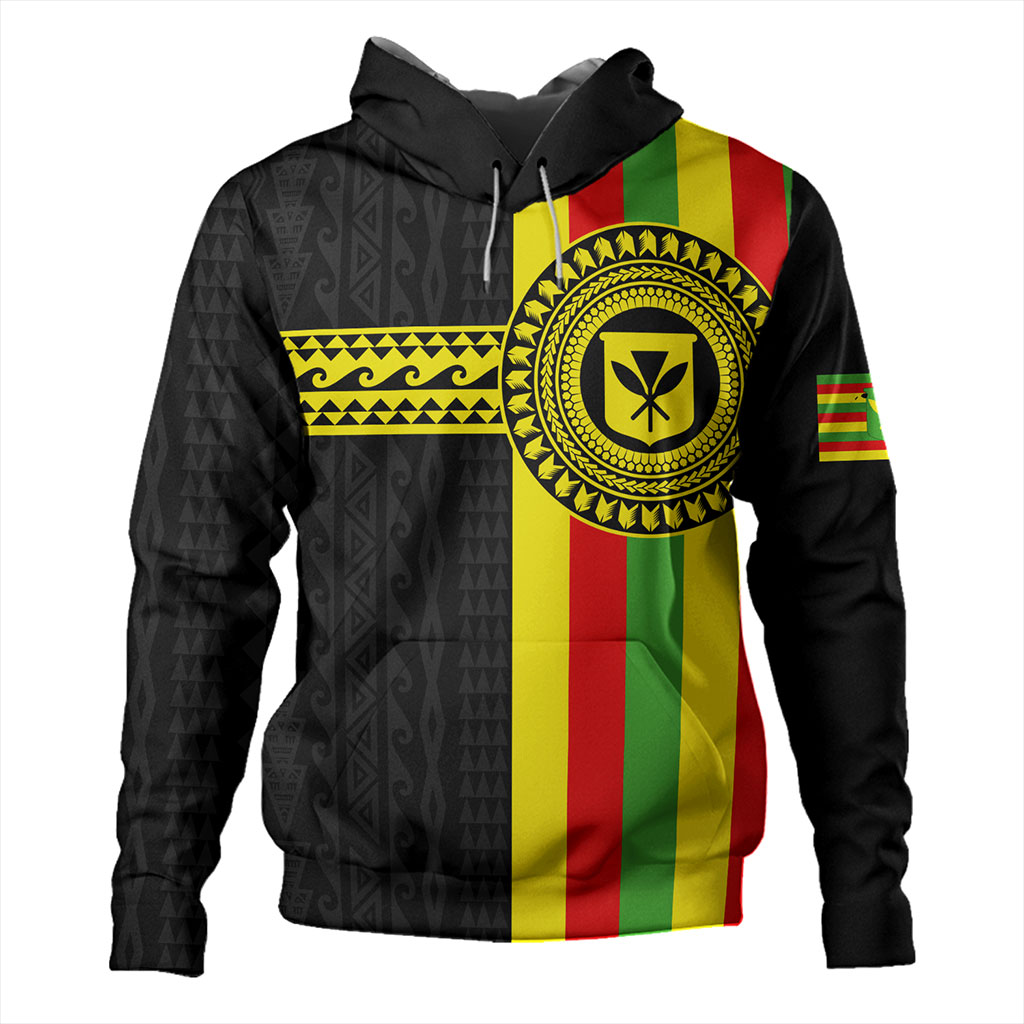 Hawaii Hoodie Kanaka Maoli Flag Polynesian