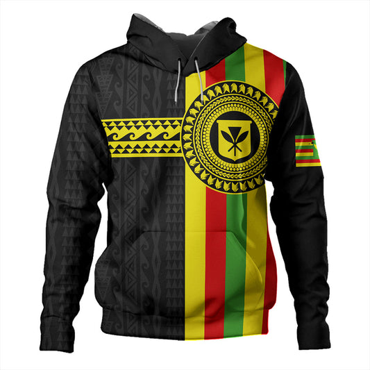Hawaii Hoodie Kanaka Maoli Flag Polynesian