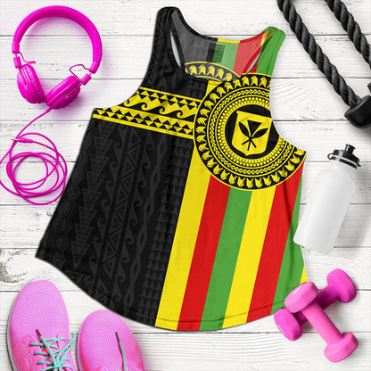 Hawaii Women Tank Kanaka Maoli Flag Polynesian