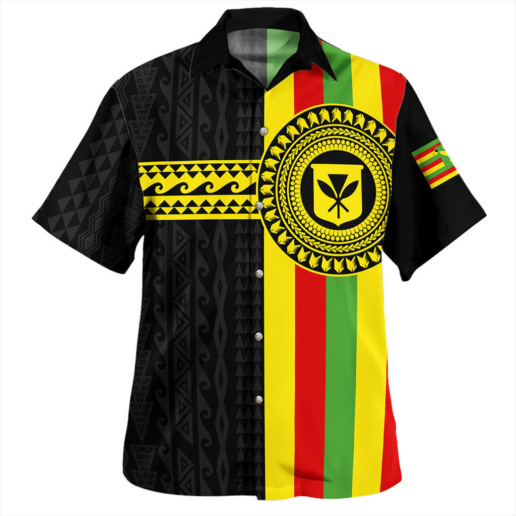 Hawaii Hawaiian Shirt Kanaka Maoli Flag Polynesian