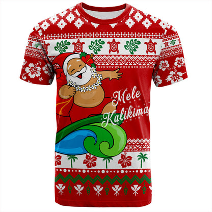 Hawaii T-Shirt Santa Claus Ho Ho Ho Christmas