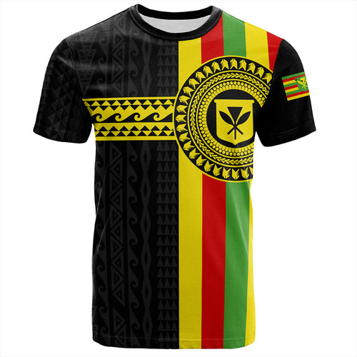 Hawaii T-Shirt Kanaka Maoli Flag Polynesian
