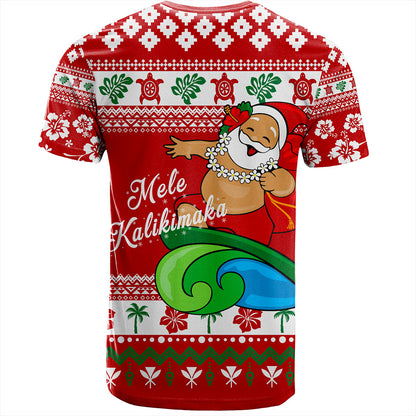 Hawaii T-Shirt Santa Claus Ho Ho Ho Christmas