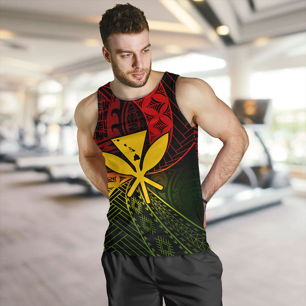 Hawaii Tank Top The Map Hawaii Inside Kanaka Maoli Style Reggea