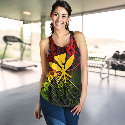 Hawaii Women Tank The Map Hawaii Inside Kanaka Maoli Style Reggea
