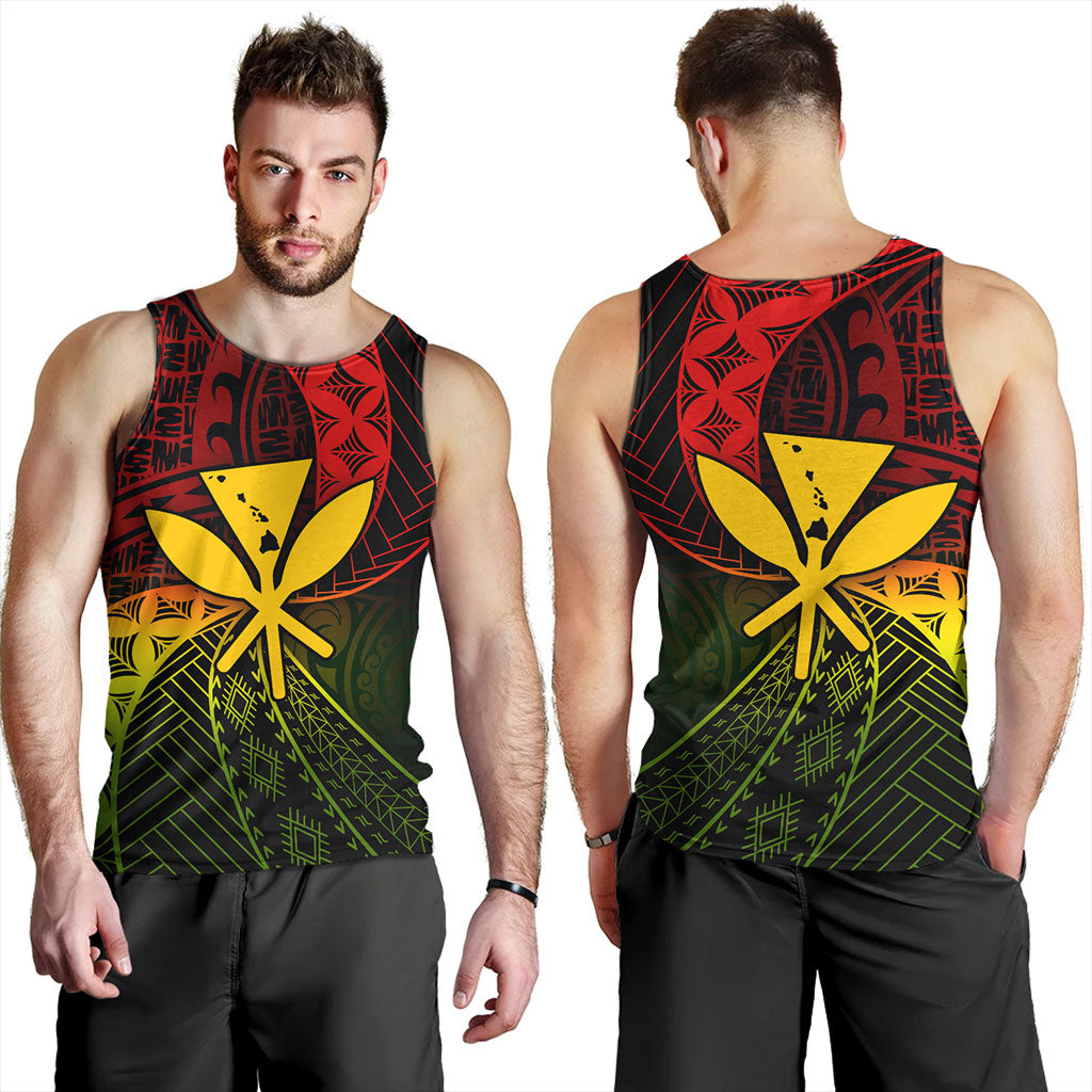 Hawaii Tank Top The Map Hawaii Inside Kanaka Maoli Style Reggea