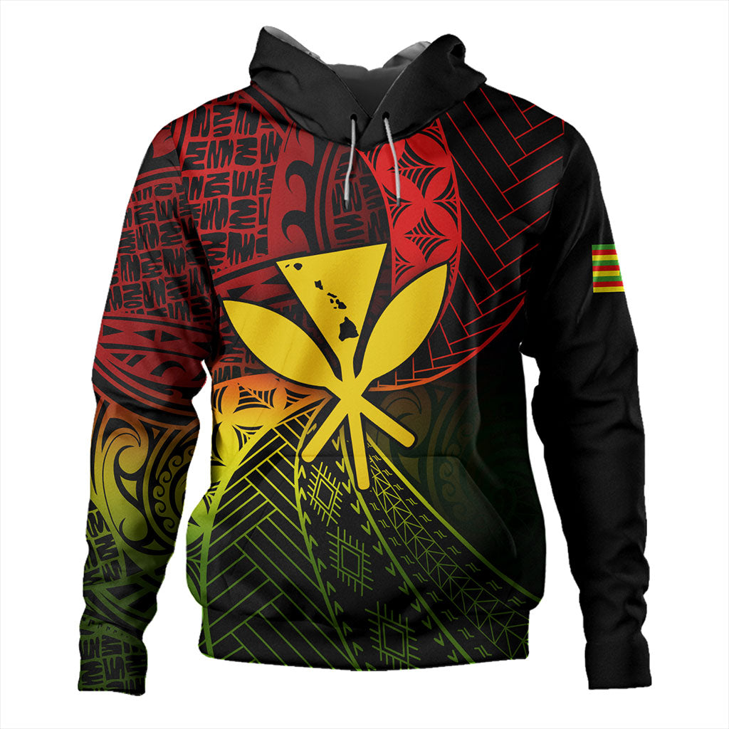 Hawaii Hoodie The Map Hawaii Inside Kanaka Maoli Style Reggea